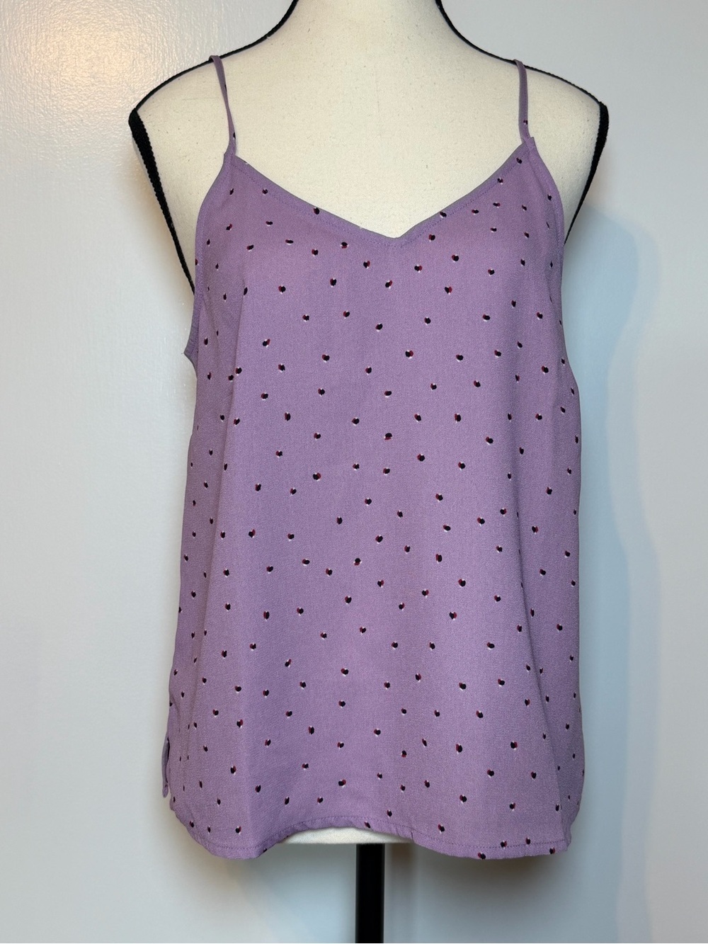 Halogen Women’s size small lavender purple camisole tank top adjustable strap - Picture 2 of 9